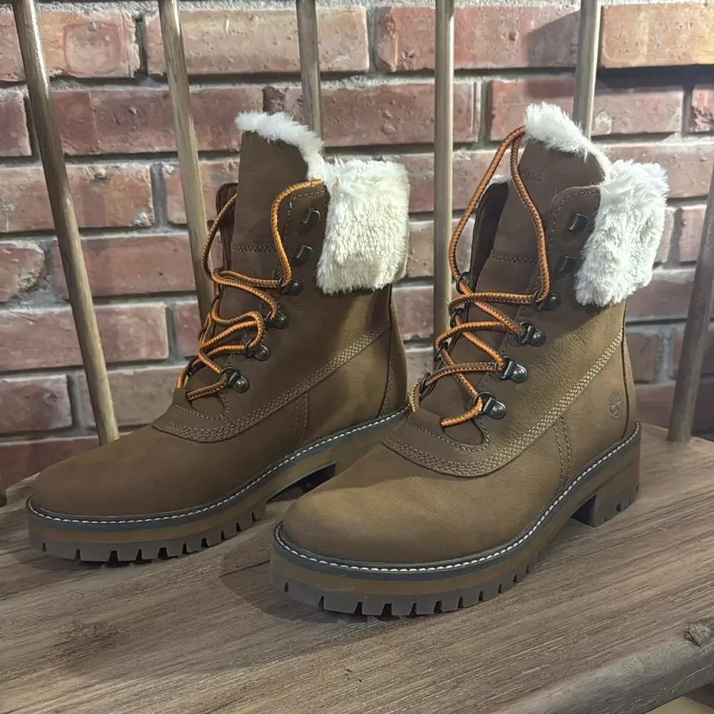 NEW Timberland Valley Brown Leather Boots Women's Size 9